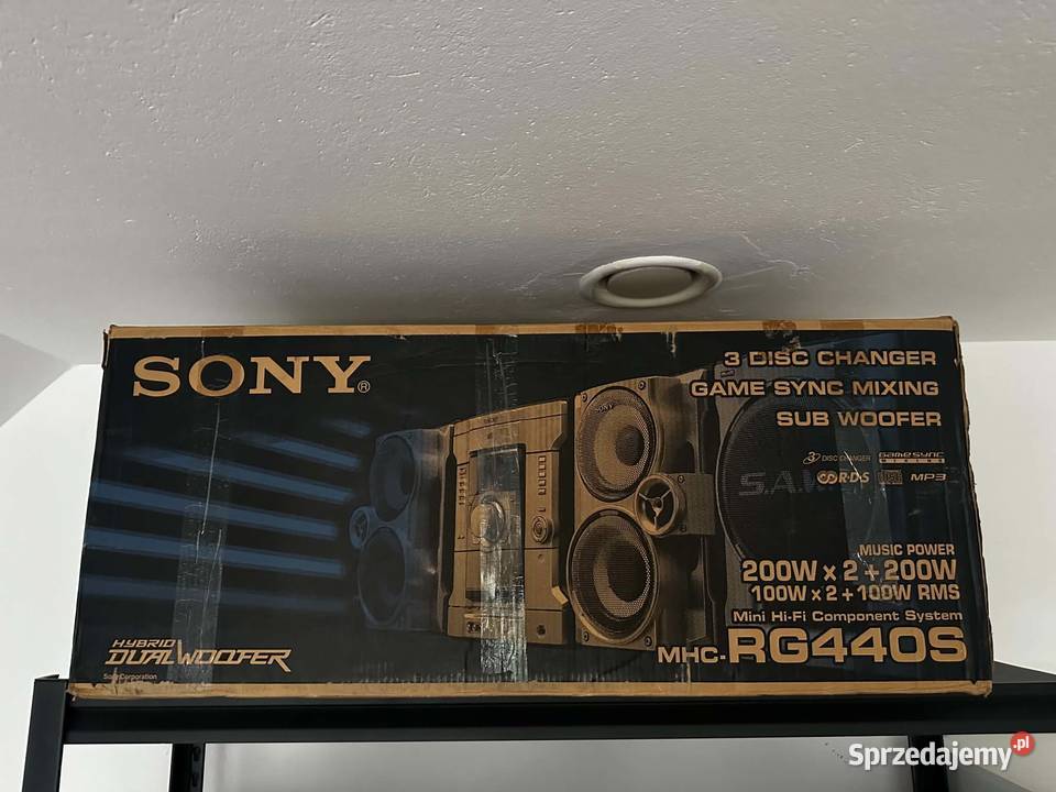 Wieża SONY MHC RG440S ori karton i akcesoria Gołąb sprzedam