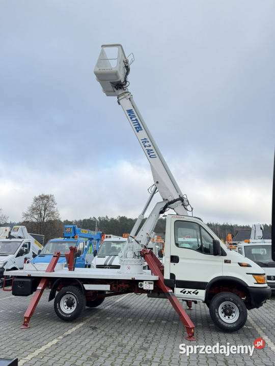 Iveco Daily 4x4 Zwyżka 16m MULTITEL 162 ALUAF Widełki