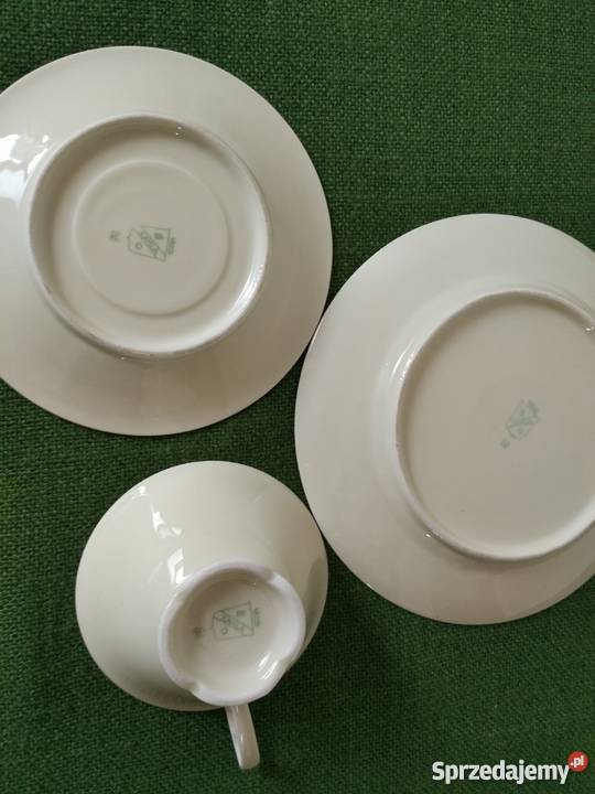 Trio śniadaniowe sygnowana porcelana Kahla małopolskie Gorlice