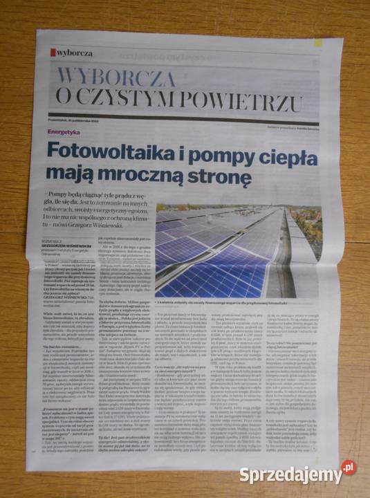 Wyborcza o czystym powietrzu trzy dodatki G miękka