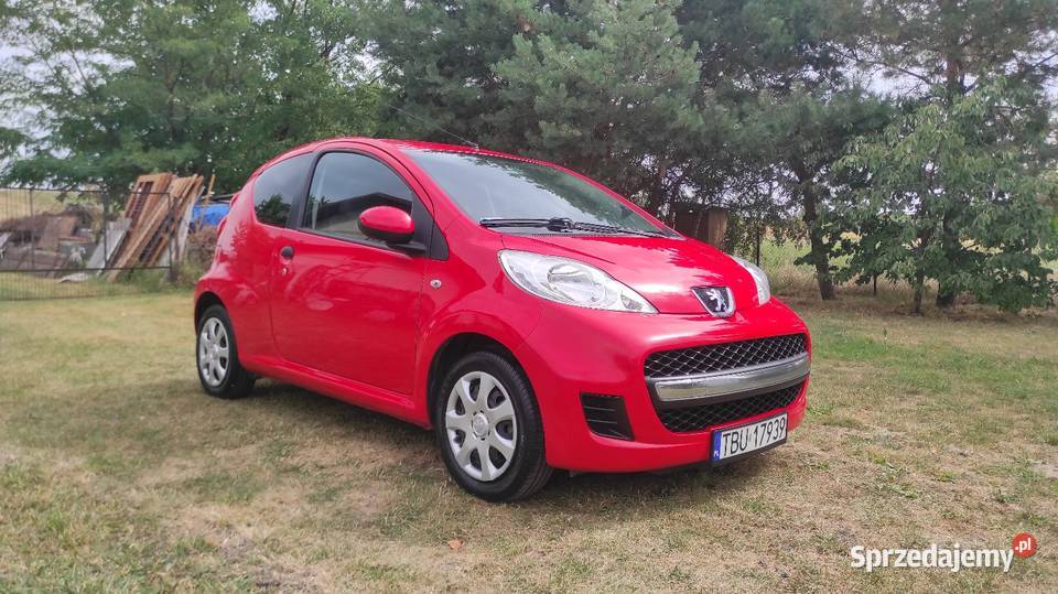 Peugeot 107 2009r 10 benzyna 68 191 przebiegu benzyna Olganów