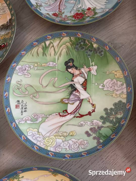 Talerz kolekcjonerski Zhao Huimin porcelana Bystrzyca Kłodzka