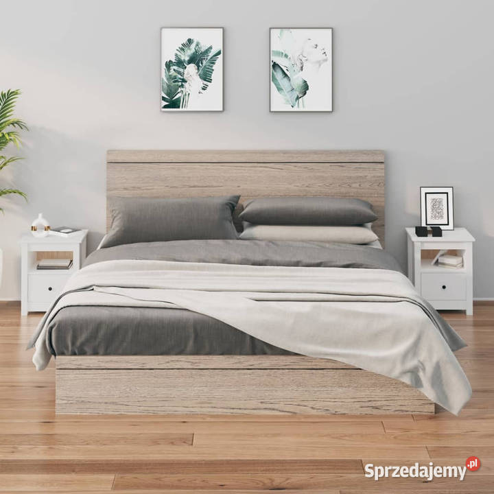 Szafki nocne 2 białe 40x35x49 lite drewno Nocne Warszawa