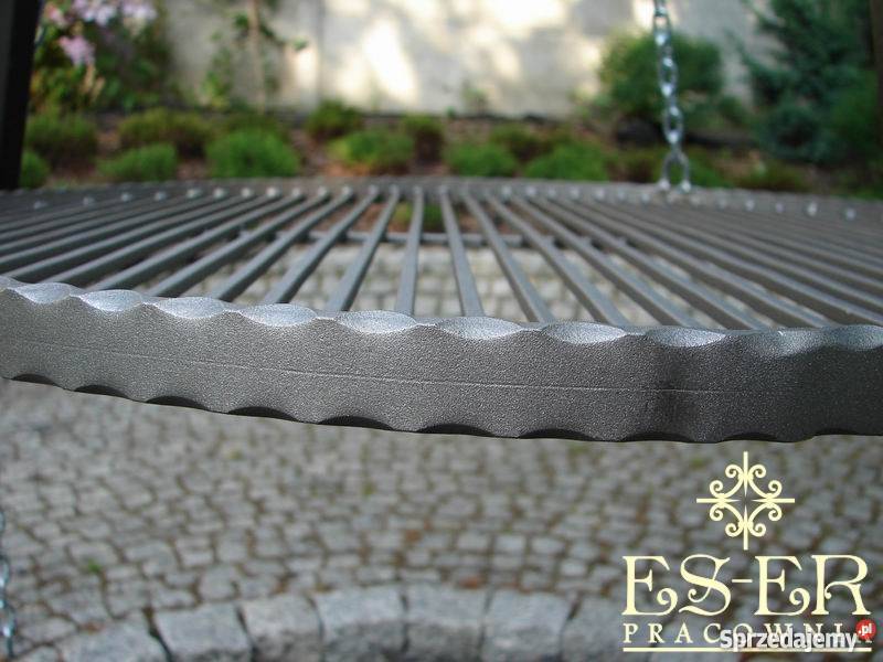 Stalowy kuty ruszt do grilla 60 okrągły ESER Grillowanie śląskie Częstochowa