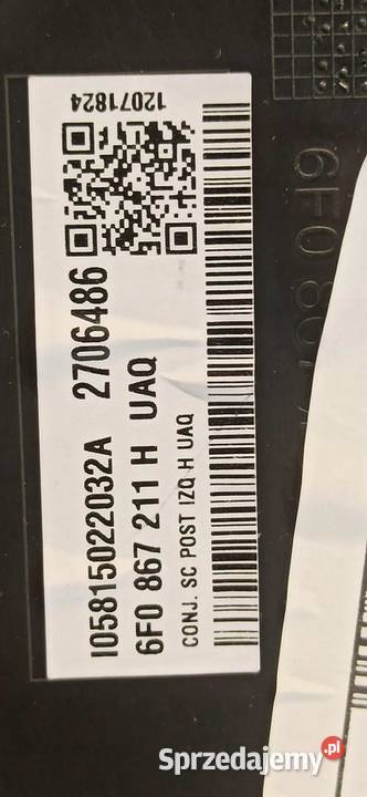 SEAT ARONA 2024 BOCZEK DRZWI LEWY TYŁ 6F0867211H Tapicerki samochodowe