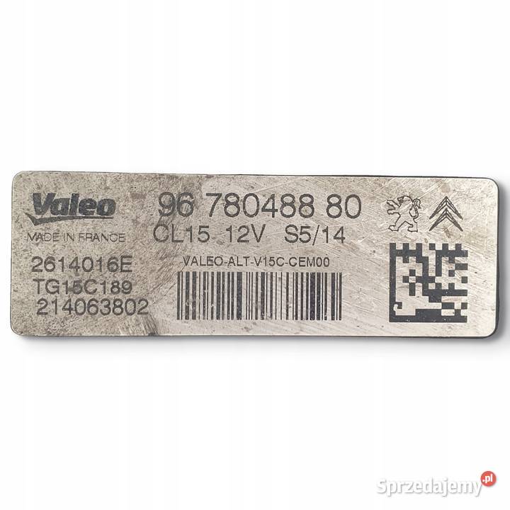 ALTERNATOR Citroen C4 Picasso II 16 HDI valeo osobowe lubelskie Chełm