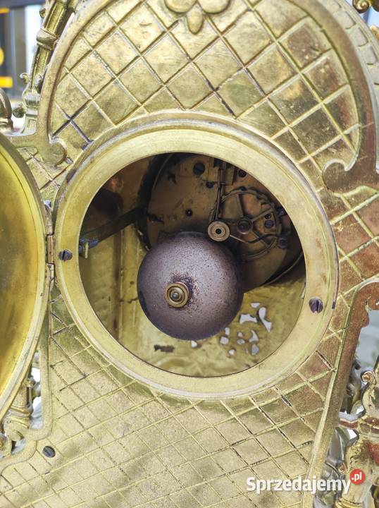 Zegar mosiężny kominkowej Łagiewniki sprzedam