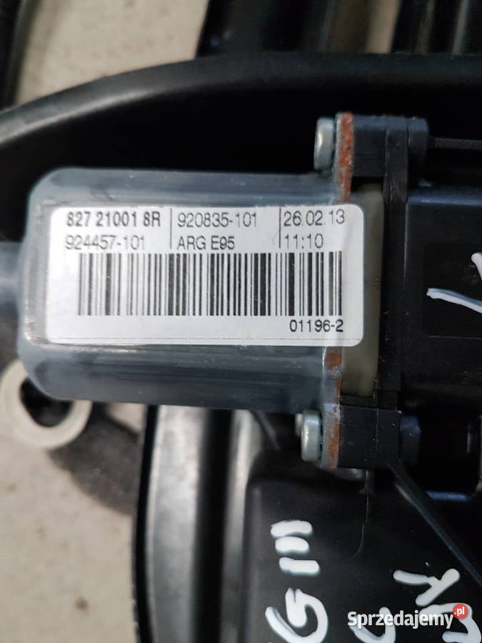 RENAULT MEGANE III CABRIO PODNOSNIK SZYBY wielkopolskie sprzedam