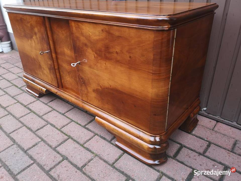 Komoda Niska ARTDECO Orzech RTV 125 Stara Antyk Swarzędz