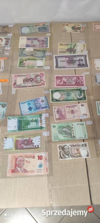 Banknoty Europa Egzotyka pojedyńcze serie UNC Miłcz