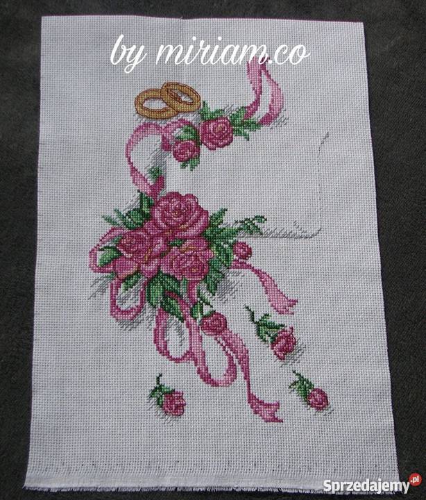 ślub pamiątka prezent haft Czerwionka-Leszczyny