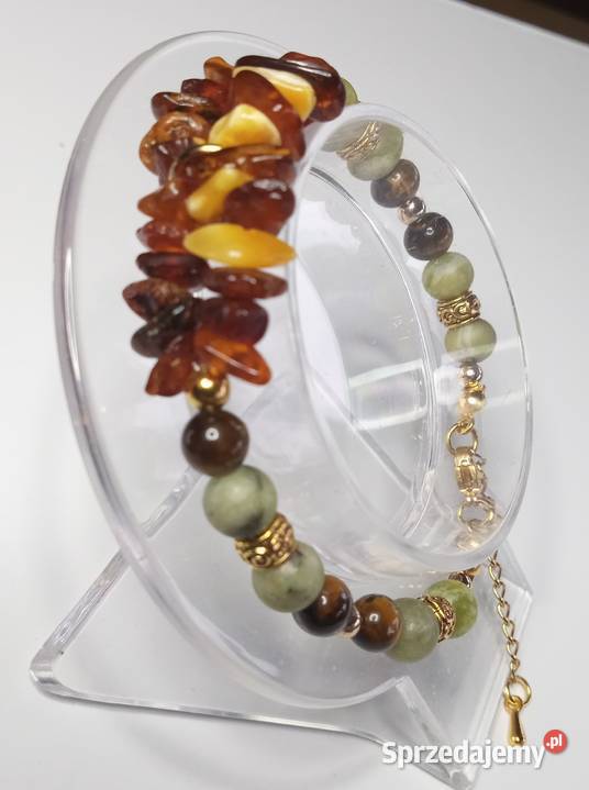 Bransoletka z naturalnego bursztynu Szczecin sprzedam