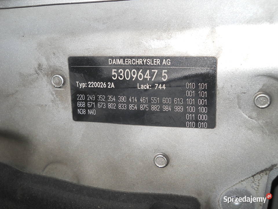 MERCEDES W220 MASKA POKRYWA SILNIKA dolnośląskie