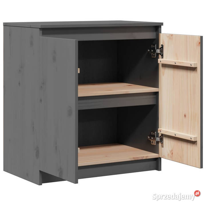Szafka boczna szara 60x36x65 lite drewno sosnowe mazowieckie Warszawa sprzedam