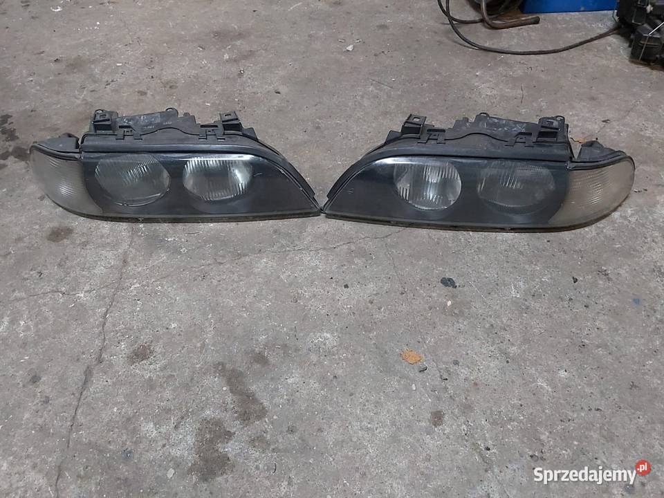 BMW E39 LAMPA LEWA PRAWA PRZÓD ORYGINALNE EUROPA łódzkie Raczyn