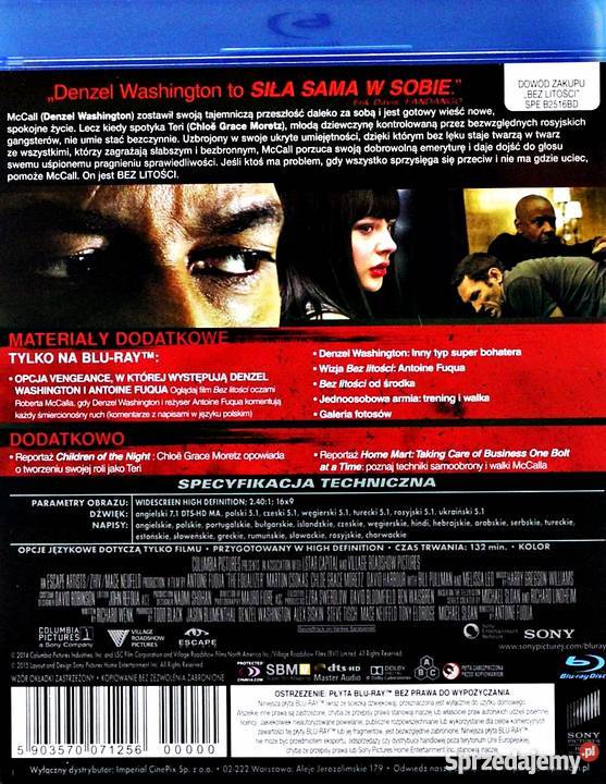 BEZ LITOŚCI DENZEL WASHINGTON BLURAY Kalisz