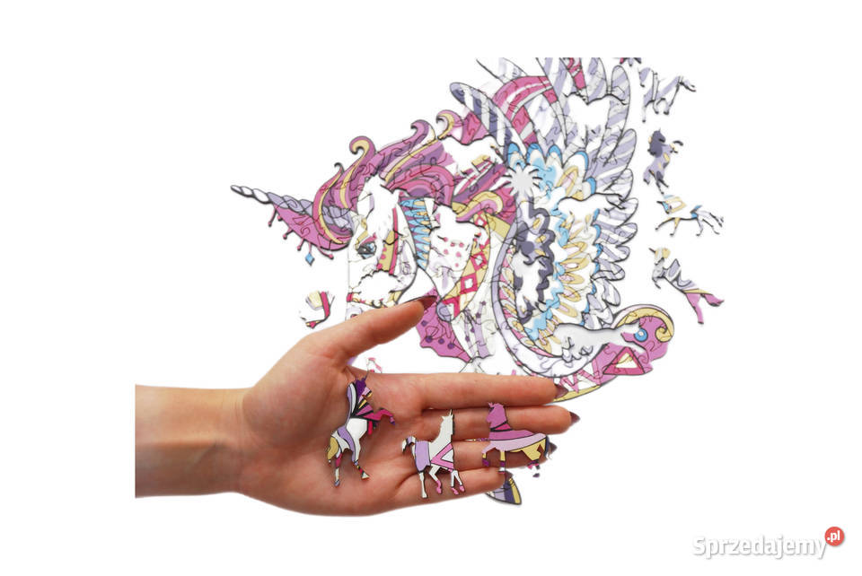 Puzzle Drewniane Premium EKO Układanka Pegas A4 EN 71 Łódź