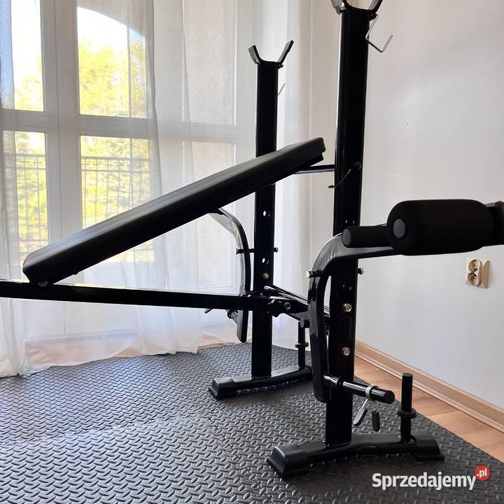 Zestaw Do Ćwiczeń 128 Siłownia Ławeczka Hantle Warszawa sprzedam