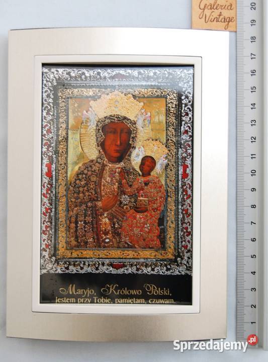Matka Boża Częstochowska Maryja obrazek w ramce Lublin