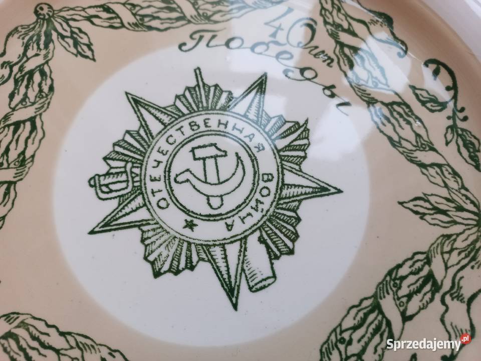 Stare masywne talerze rosyjskie w doskonałym Piastów sprzedam