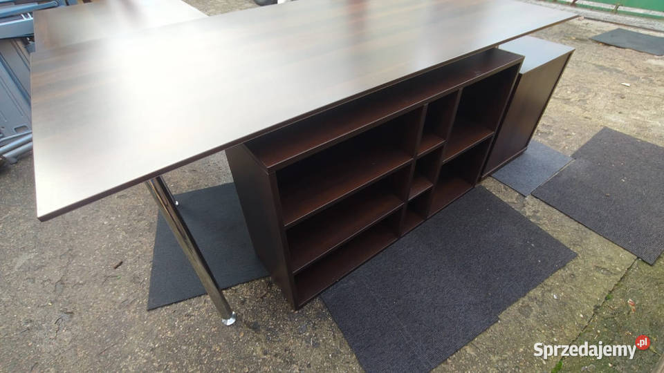 Biurko gabinetowe z kontenerkiem dostawką i mazowieckie