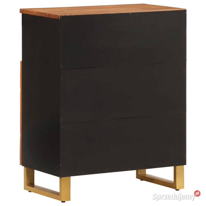 Szafka brązowoczarna 60x335x75 lite drewno mango Warszawa