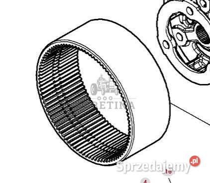 Massey Ferguson 5410 Koło Koronowe Skrzyni