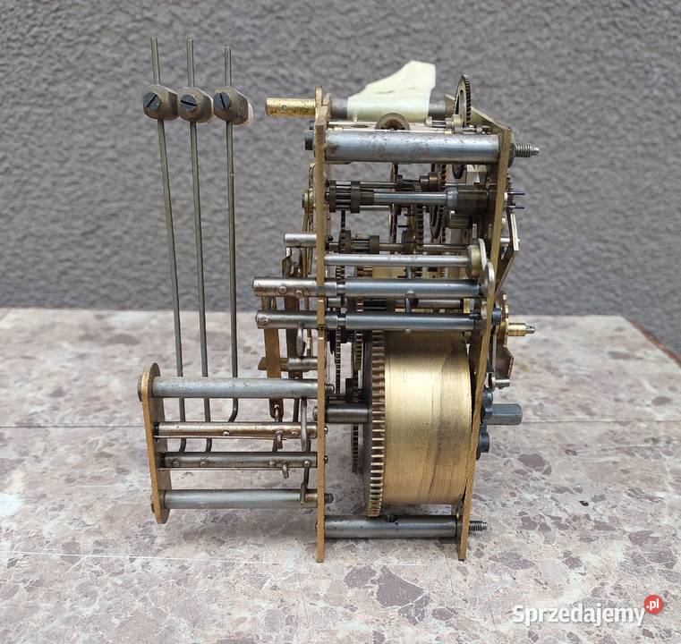 746 Mechanizm zegara ściennego Gustav Becker GB Antyki Tczew
