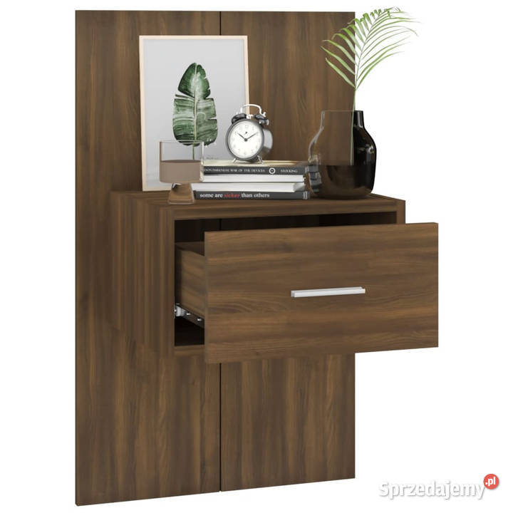 Wisząca szafka nocna brązowy dąb WM816956 mazowieckie Warszawa