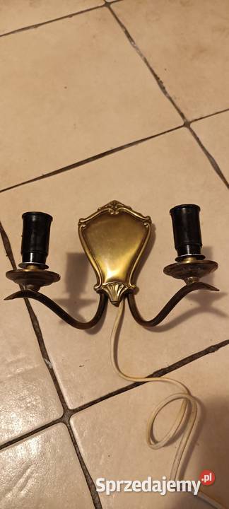 Kinkiet Lampa PRL Złotniki Kujawskie