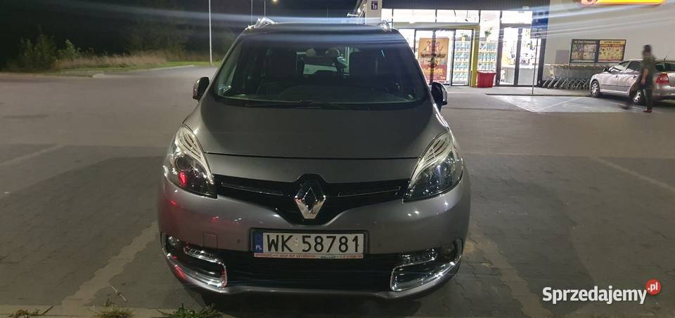 Renault Grand Scenic 2014r 16 dci 7 osobowy czujnik parkowania Mińsk Mazowiecki