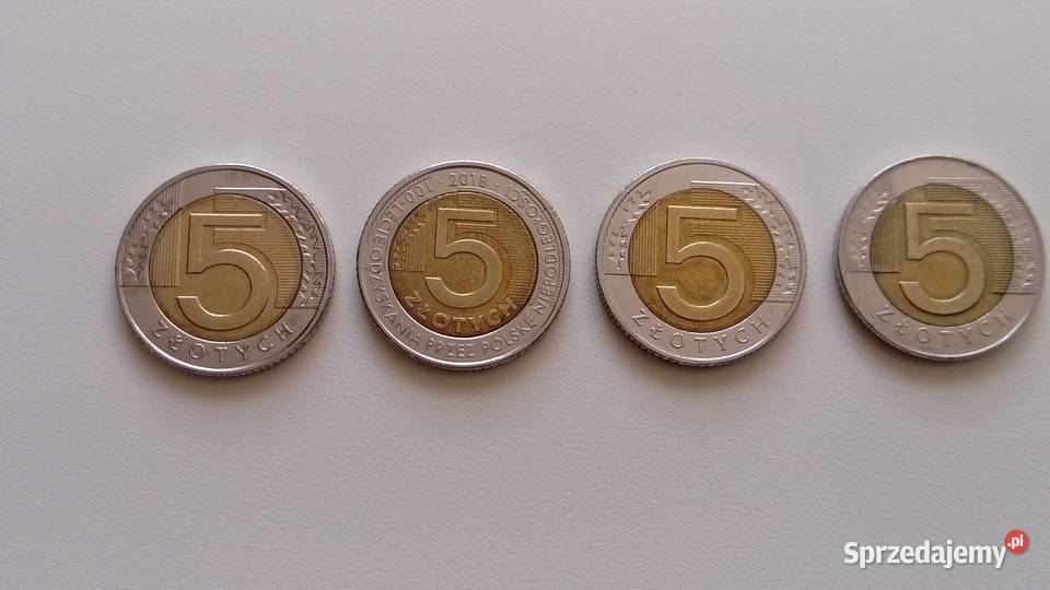Zestaw monet 5 2021 2018 2016 1996 r Mosina sprzedam