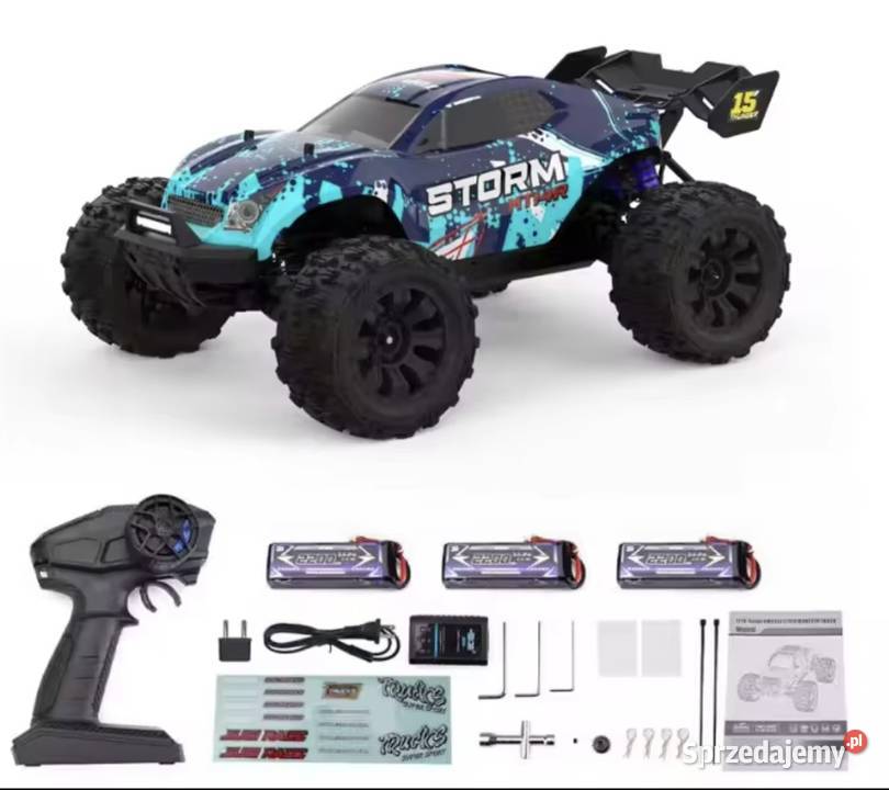 Pojazd RC 4x4 80h 3 baterie wielkopolskie Sierakowo sprzedam