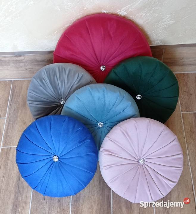 Poduszki dekoracyjne okrągłe ozdobne opolskie