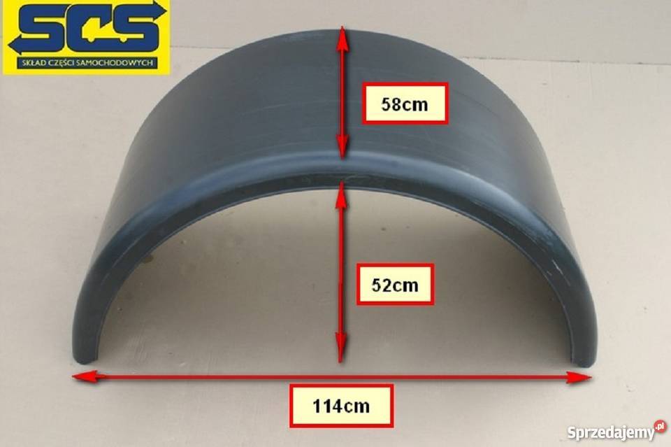 BŁOTNIK NADKOLE CHLAPACZ WYWROTKA TIR 114x52x58 Części Bieleń