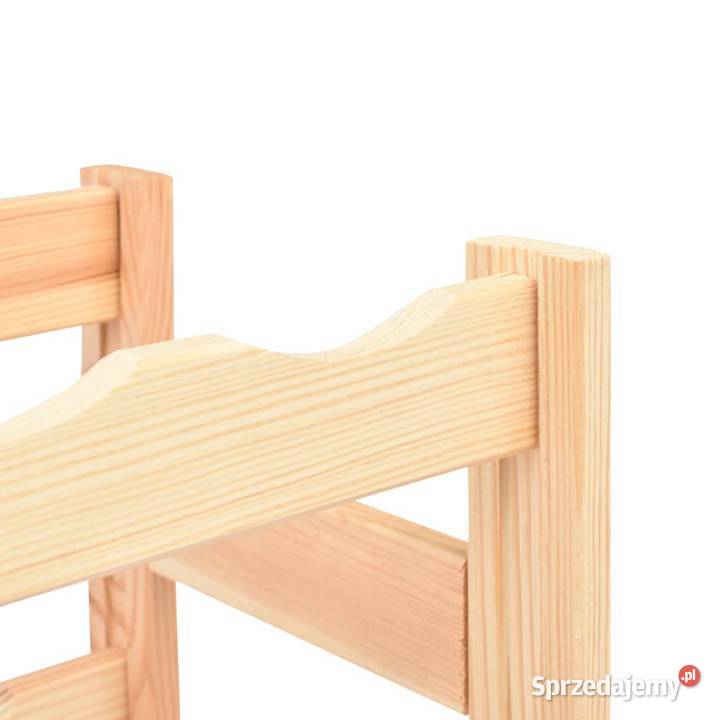 vidaXL Stojak na 42 butelki wina drewno