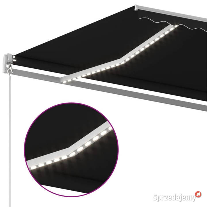 Ręcznie zwijana markiza z LED 400 x 350 Warszawa sprzedam