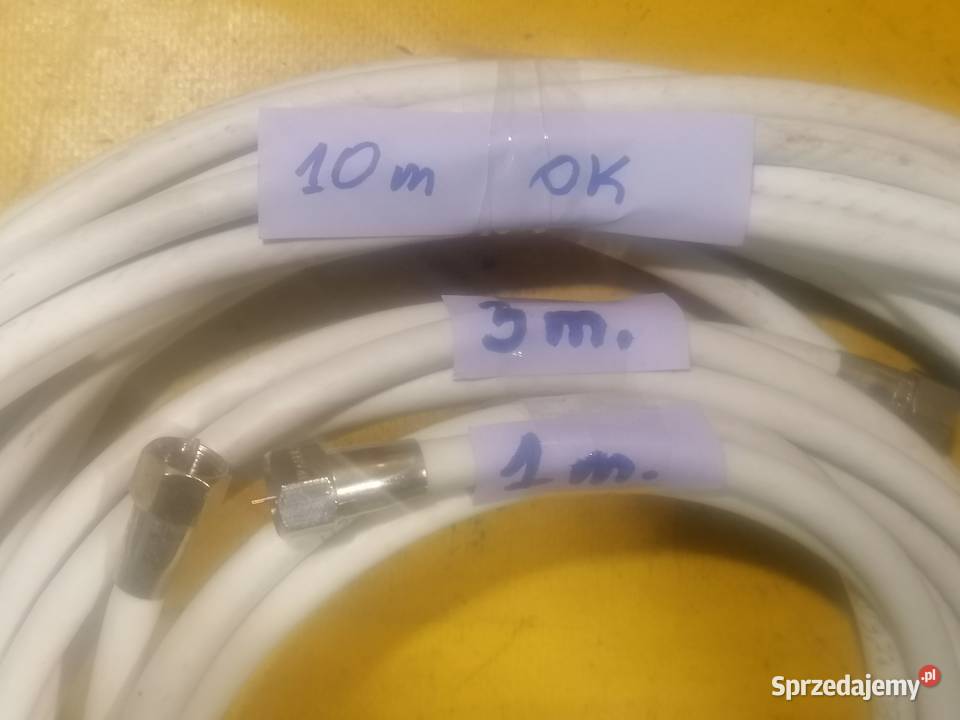 przewody miedziane tvsat zestaw 10m3m1m TV i Video Piotrków Trybunalski