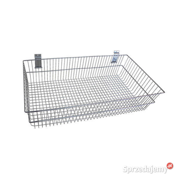 Kosz sklepowy 60x30x15 chromowany na panel małopolskie Kraków