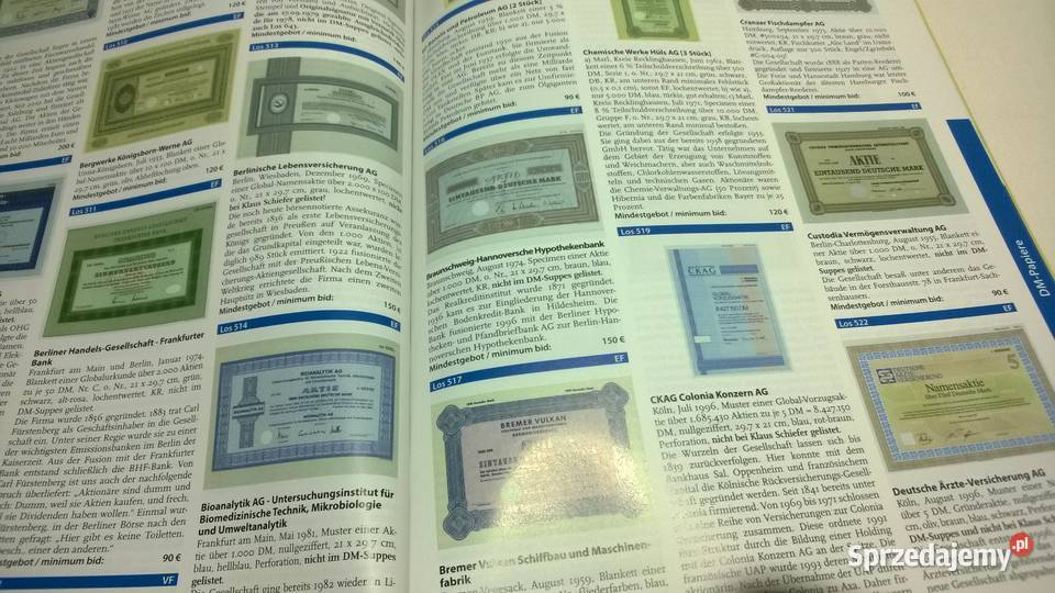 katalog aukcyjny papierów wartościowych 56 Warszawa