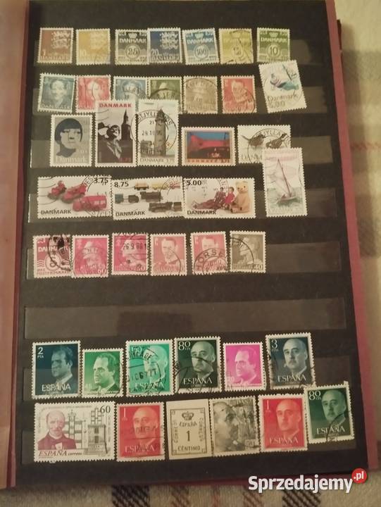 Piękna kolekcja znaczków w rodzinie lat Olsztyn
