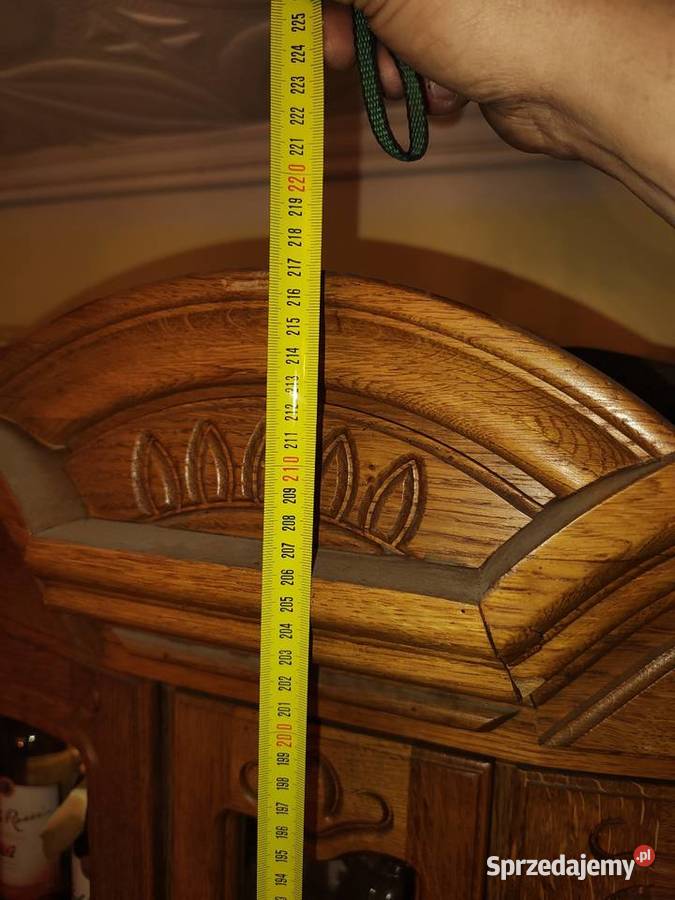 Meblościanka Duża drewniana stylowa szafka do 280cm Kawle Górne