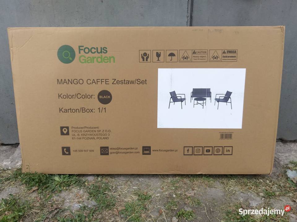 NAJTANIEJ Zestaw Mebli MANGO CAFFE Dark Grey Zabrze