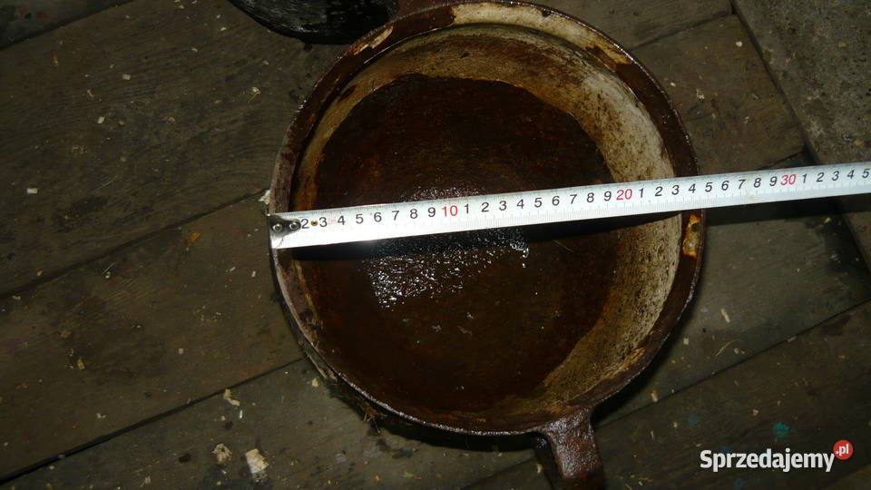 Stary żeliwny garnek żeliwny sagan garnki żeliwn Sokółka