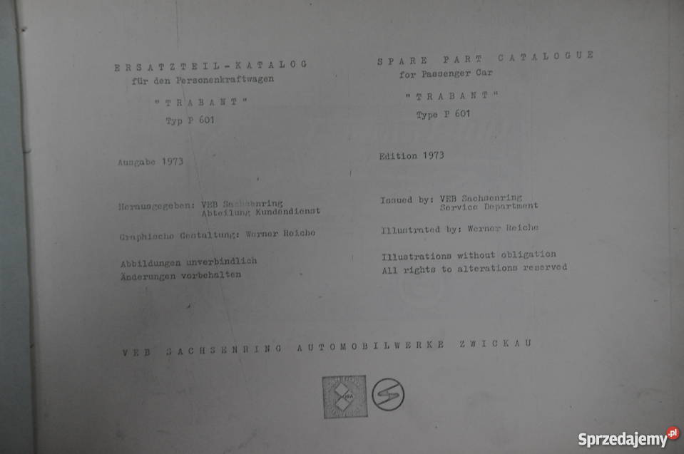 Książki Naprawa samochodu Fiat Trabant Syrena śląskie sprzedam