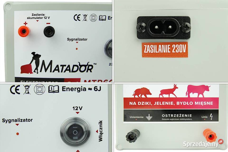 Ogrodzenie elektryczne na dziki sarny PASTUCH 6J Cieśle sprzedam