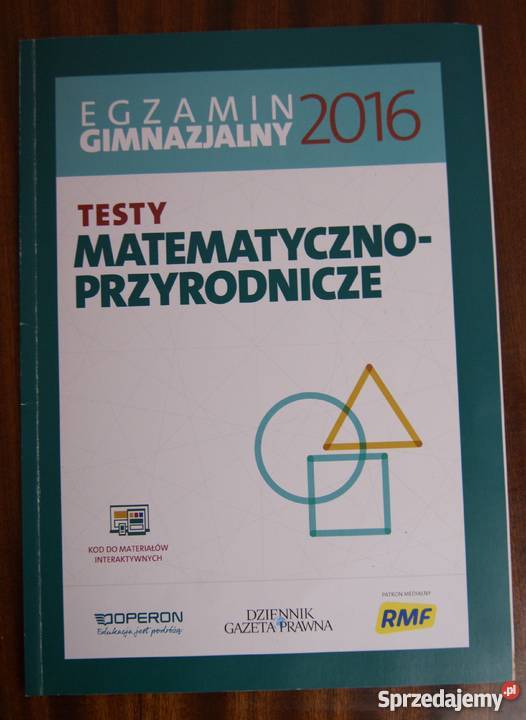 Testy matematyczno przyrodnicze egazmin lubelskie Parczew sprzedam