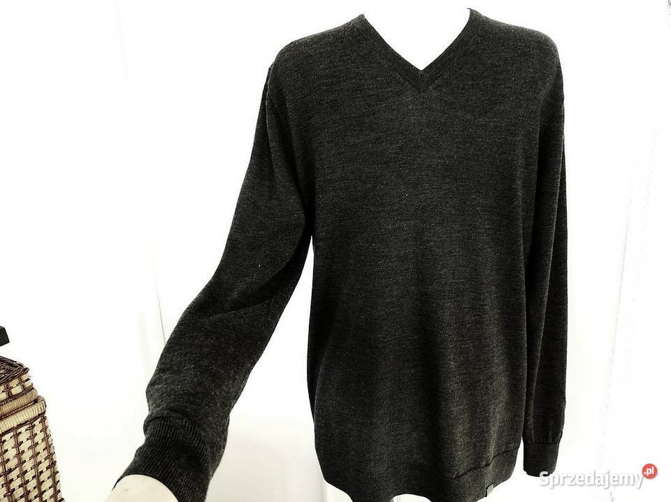 Sweter Męski Wełniany 100 Wełna Merino Swetry i golfy Łomża