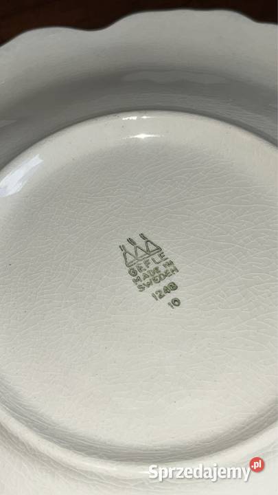 Talerzyk Syg Gefle Made in Sweden W kolorze ecru Gdańsk