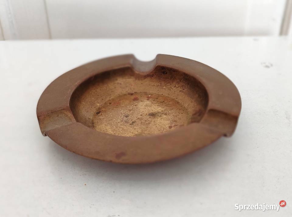 Stara mosiężna popielniczka Gdańsk